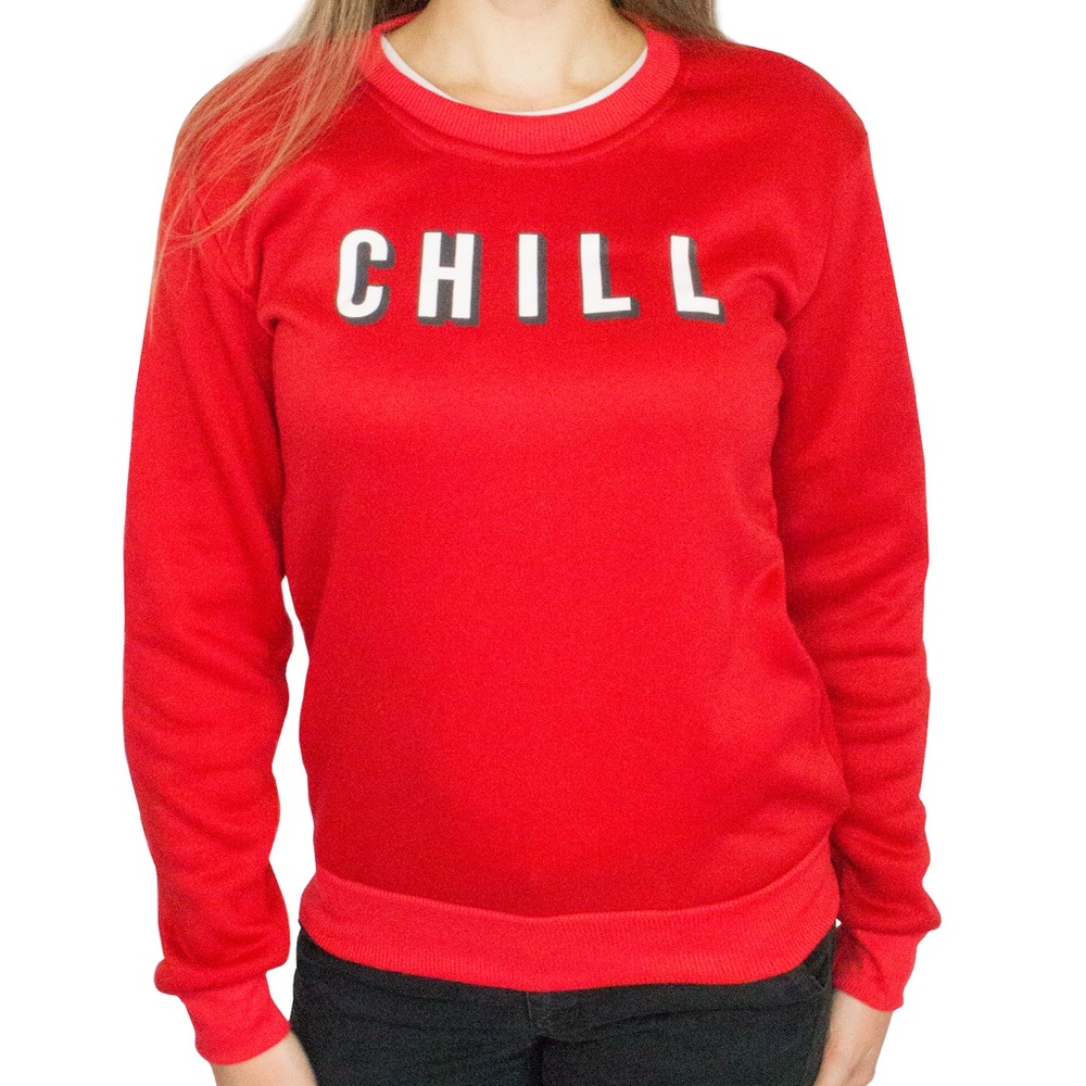 Netflix and chill crewneck sweater small